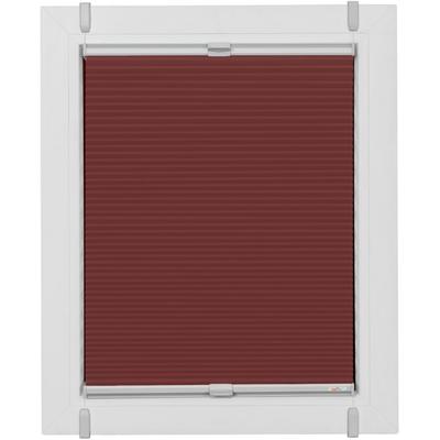 Plissee SUNLINES "Start-up Style Honeycomb", rot (ziegelrot, weiß, weiß), B:42cm H:125cm, Obermaterial: 100% Polyester, Plissees, verspannt mit Simply-Fix Klemmträger, Wabenplissee, nach Maß Image
