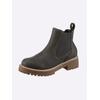 Stiefelette HEINE, Damen, Gr. 42, grau (anthrazit), Synthetik, modisch, Schuhe