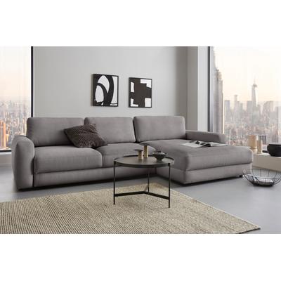 Ecksofa PLACES OF STYLE "Bloomfield, bequem und elegant, OTTOs Choice, Breite 303cm, L-Form", grau, B:303cm H:84cm T:176cm, 92% Polyester 8% Nylon, Sofas, wahlweise mit Bettfunktion und Bettkasten Image