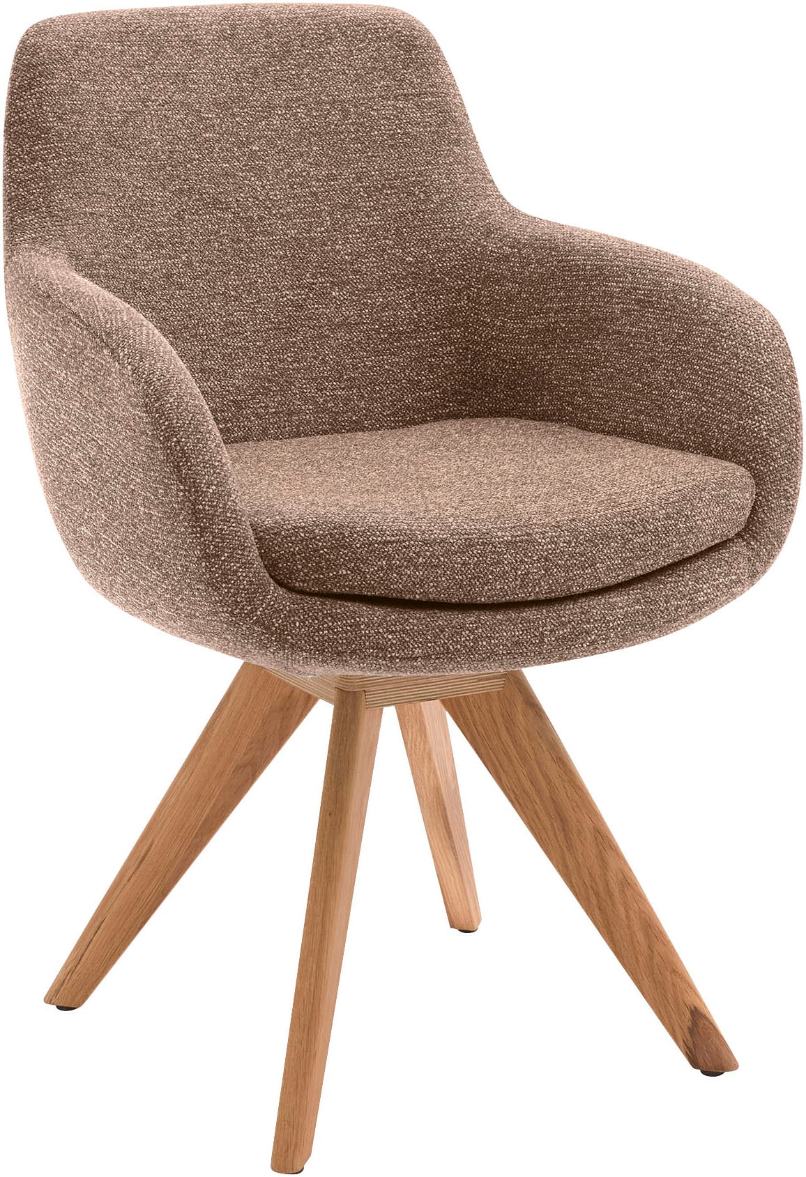 Esszimmerstuhl MUSTERRING "Tavia", braun (copper, wildeiche), B:62cm H:86cm T:66cm, Stühle, Esszimmerstuhl, Stativgestell Wildeiche massiv, Drehfunktion optional, diverse Farben