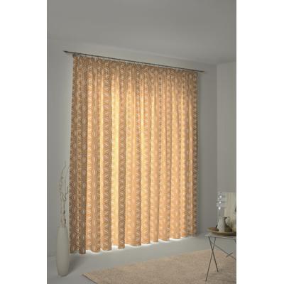 Vorhang ADAM "Retro Floret" Gr. 1, gelb (curry), B:145cm H:145cm, Jacquard, Baumwolle (Bio-Baumwolle), Gardinen Image