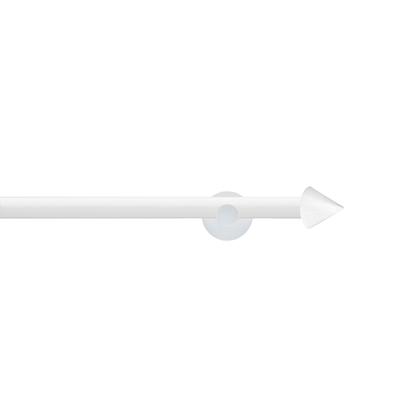 Gardinenstange GARESA "WHITE", weiß, L:290cm Ø:20mm, Eisen, Gardinenstangen, Vorhanggarnitur, verlängerbar, Wandmontage, Endknopf Spitze Image