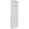 Schuhschrank SPINDER DESIGN "Billi", weiß, B:50cm H:169cm T:15cm, Metall, Schränke, Metall, Breite 50 cm