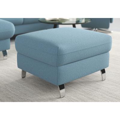 Stauraumhocker SIT & MORE "Grenoble", blau (hellblau), B:66cm H:48cm T:76cm, Hocker, mit Stauraum und satinierten Füßen Image