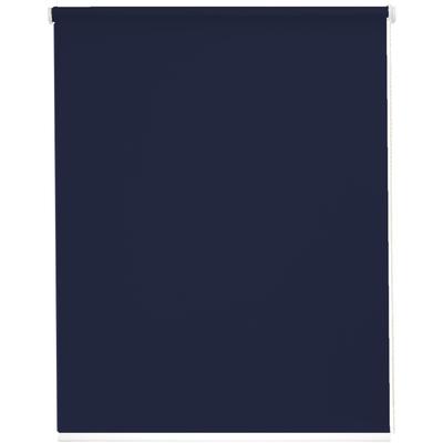 Seitenzugrollo SUNLINES "Young Style Blackout", blau (marine, weiß), B:142cm H:180cm, Polyester, Aluminium, Kunststoff, Rollos Image