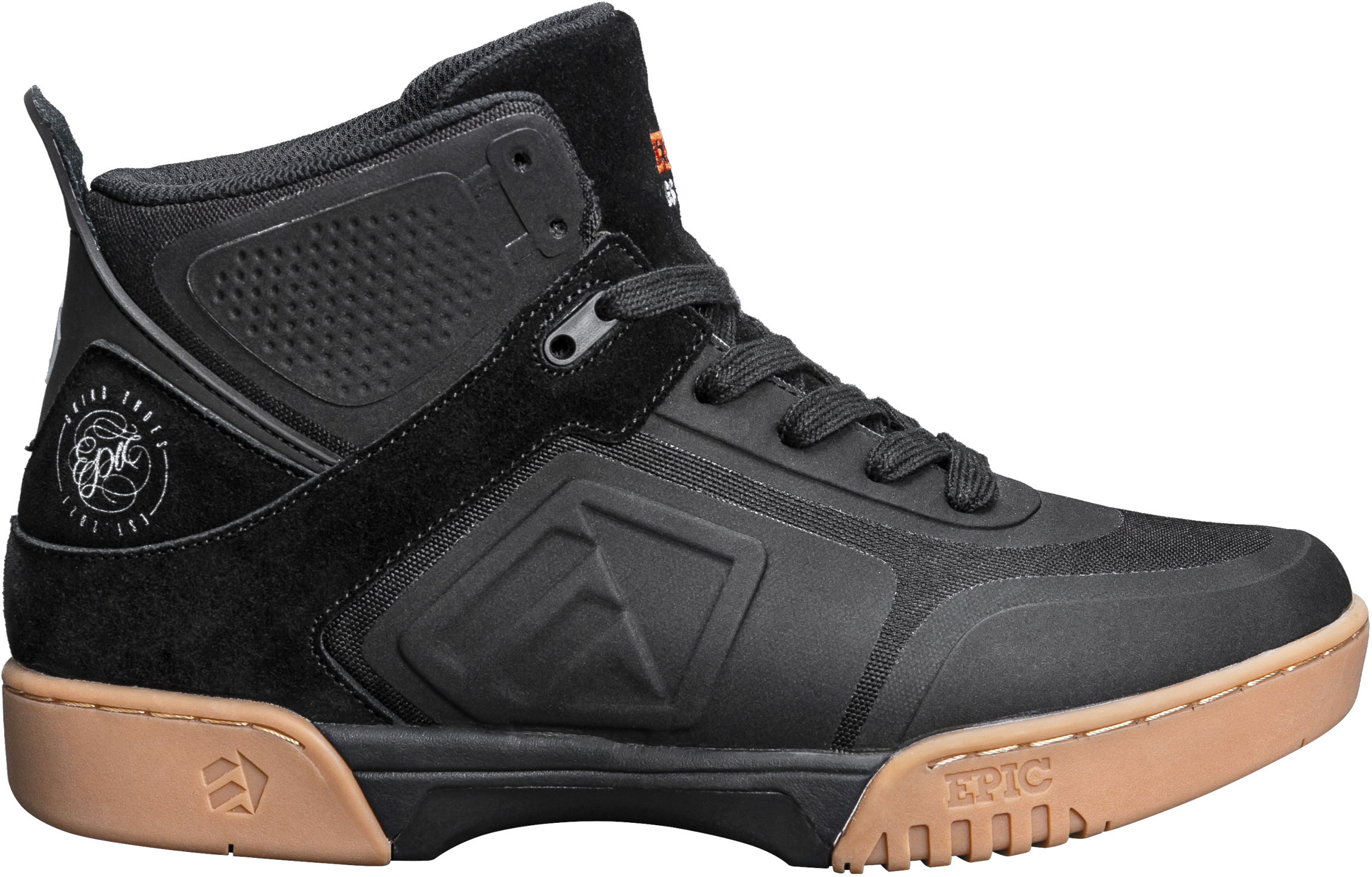 Gleitschuh EPIC GRINDSHOES "Stomper/Storm" Gr. 40, braun (schwarz, braun, weiß), Inlineskates_Rollschuhe, 40 (bis ), Leder, Nylon