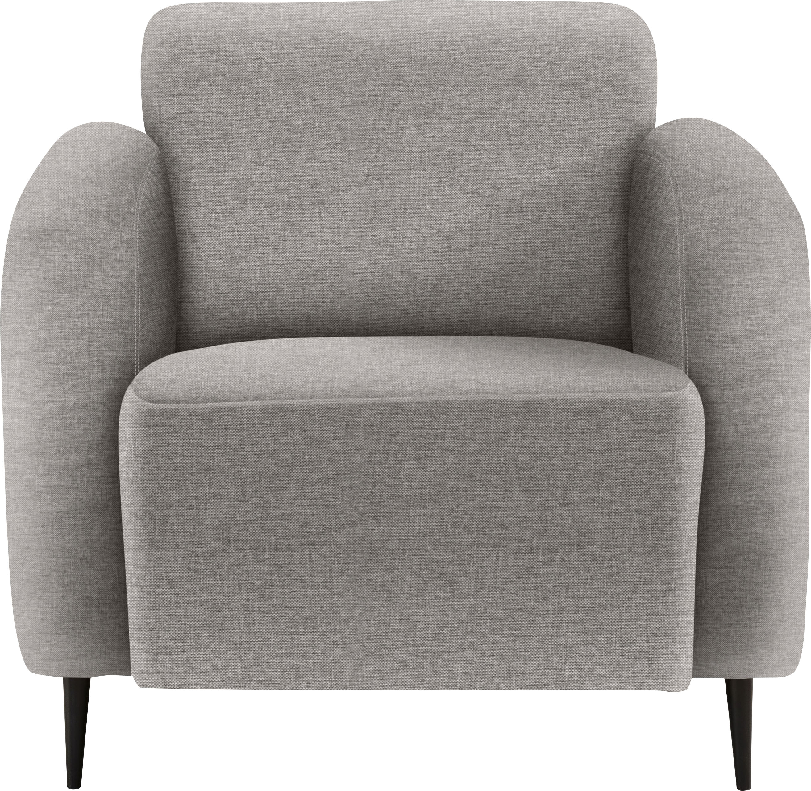 Cocktailsessel HOME AFFAIRE "Marone", grau, B:85cm H:76cm T:90cm, Luxus-Microfser weich 100% Polyester;Struktur fein 100% Polyester, Sessel, Cocktailsessel, auch als 2-Sitzer und 3-Sitzer erhältlich