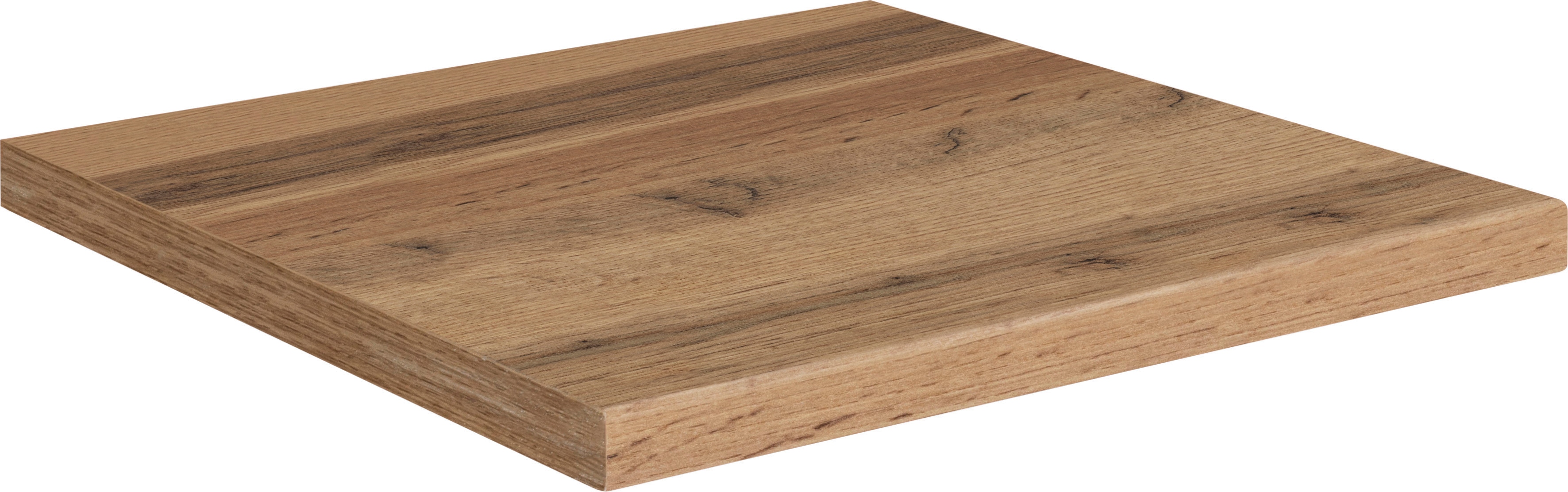 Arbeitsplatte KOCHSTATION "KS-Universal", braun (wotaneichefarben), B:60cm H:3,8cm T:60cm, Spanplatte, Tischplatten, Stärke 38 mm, verschiedene Breiten, CPL-Beschichtung Image