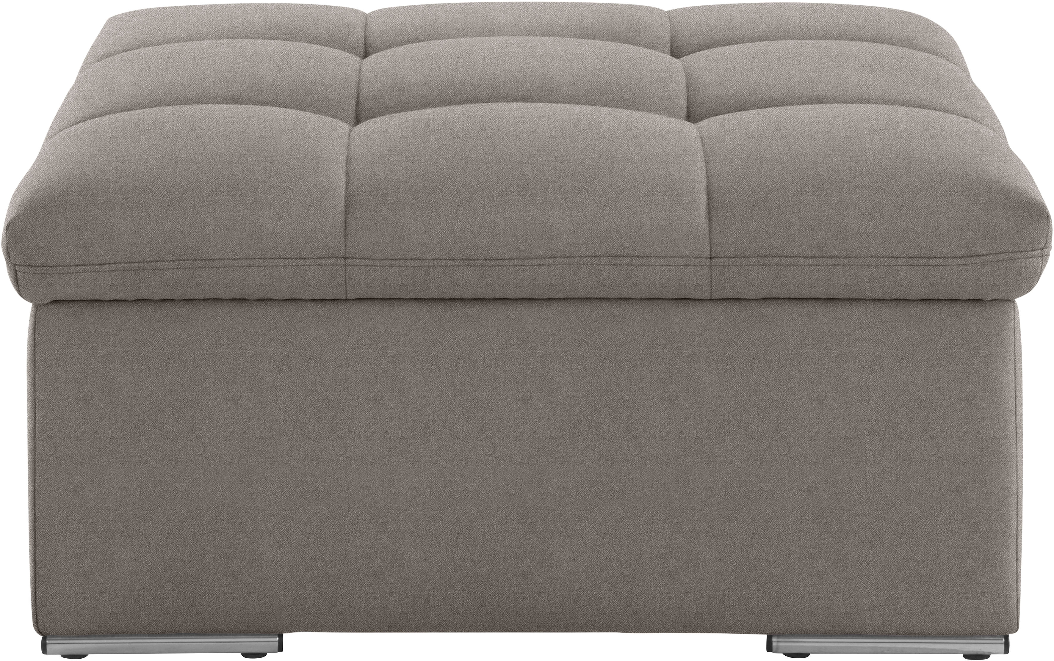 Sitzhocker DOMO COLLECTION "Lagoa", braun (schlamm), B:87cm H:40cm T:87cm, Hocker, Sitzhocker, in großer Farbauswahl