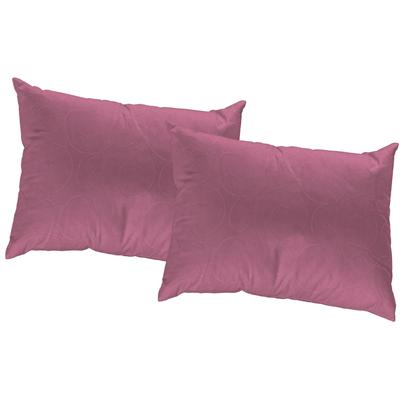 Dekokissen WIRTH Gr. 1, lila (violett, unifarben), B:40cm L:40cm, Kunstfaser, Dekokissen_Sitzkissen_Kissenhüllen, Kissenhülle ohne Füllung, 2 Stück Image