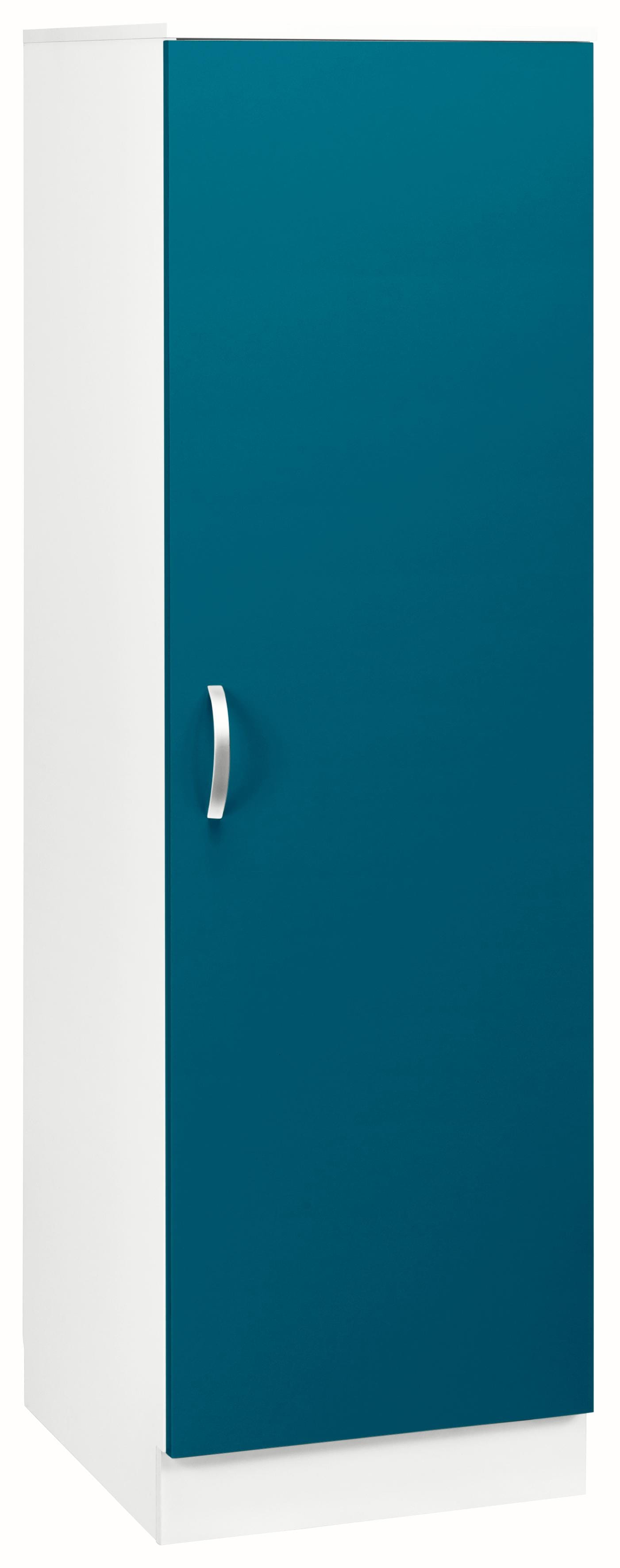 Vorratsschrank WIHO KÜCHEN "Flexi", blau (front: ozeanblau, korpus: weiß), B:50cm H:165cm T:60cm, Schränke, Vorratsschrank