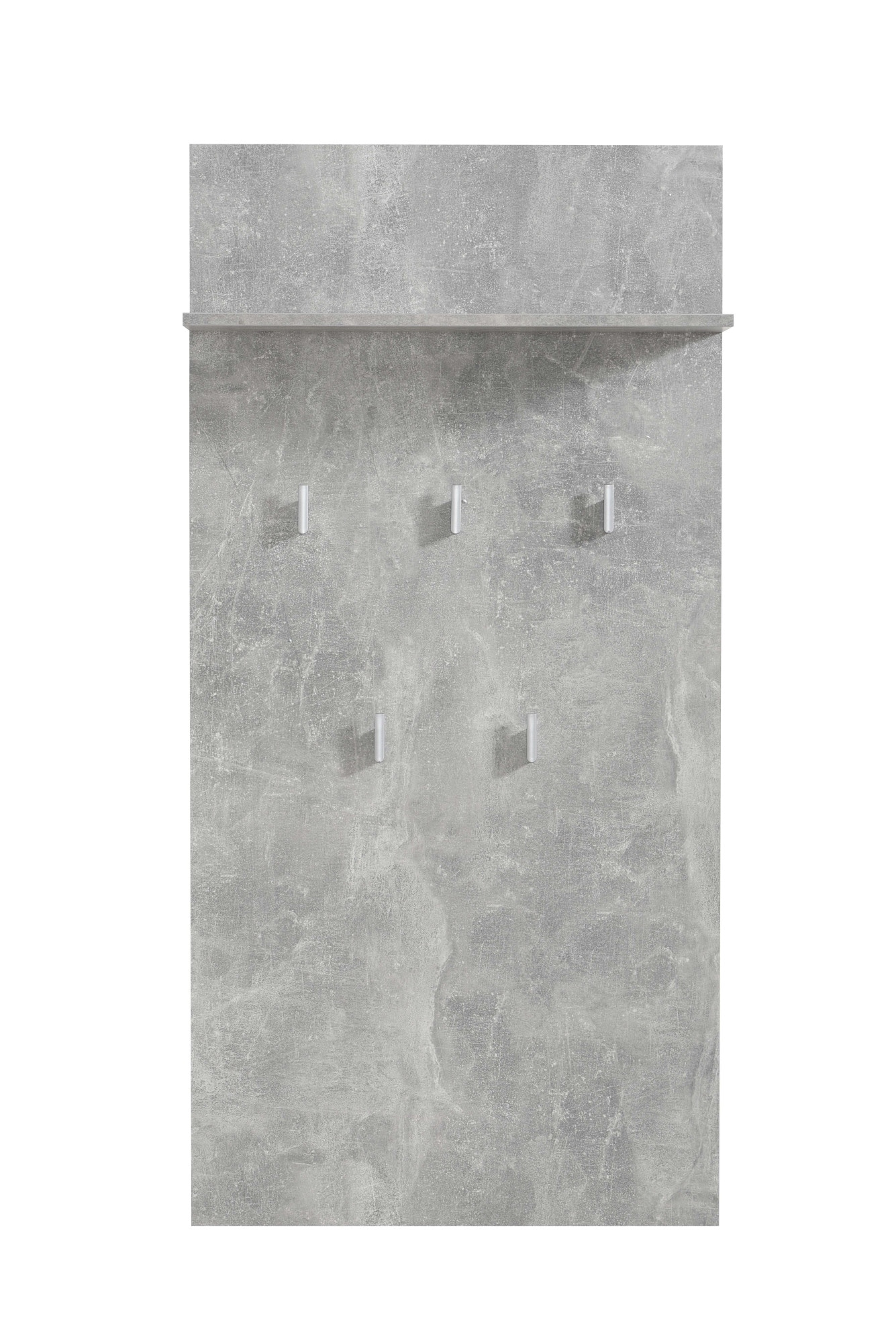 Garderoben-Set INOSIGN "Como", weiß (weiß, betonoptik), B:132,5cm H:195cm T:35cm, Glas, Hartfaserplatte, MDF, Metall, Spanplatte, Kastenmöbel-Sets, inkl. Schuhschrank, Sitzbank, Garderobenpaneel und Spiegel