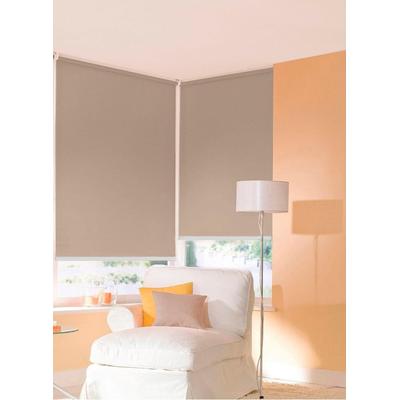 Seitenzugrollo SUNLINES "One size Style uni" Gr. 7, beige (sand), B:62cm H:180cm, Polyester, Kunststoff, Metall, Rollos, Made in Germany Image