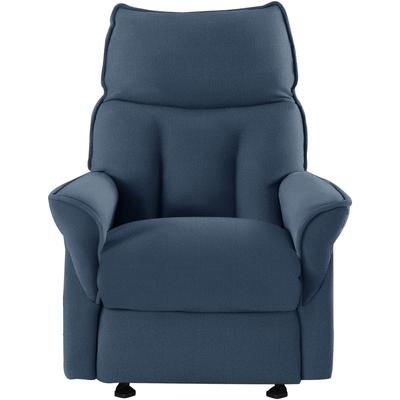 Relaxsessel LA-Z-BOY "F200", blau (azure blau rvt 46), Sessel, Chenille RVT,motorischmit Akku, Kopfstützemanuell verstellbar, Relaxfunktion-Integrierte Fußstütze-Kopfstützenverstellung-Wippfunktion, B/H/T: 82cm x 103cm x 92cm, Chenille RVT (100%... Image