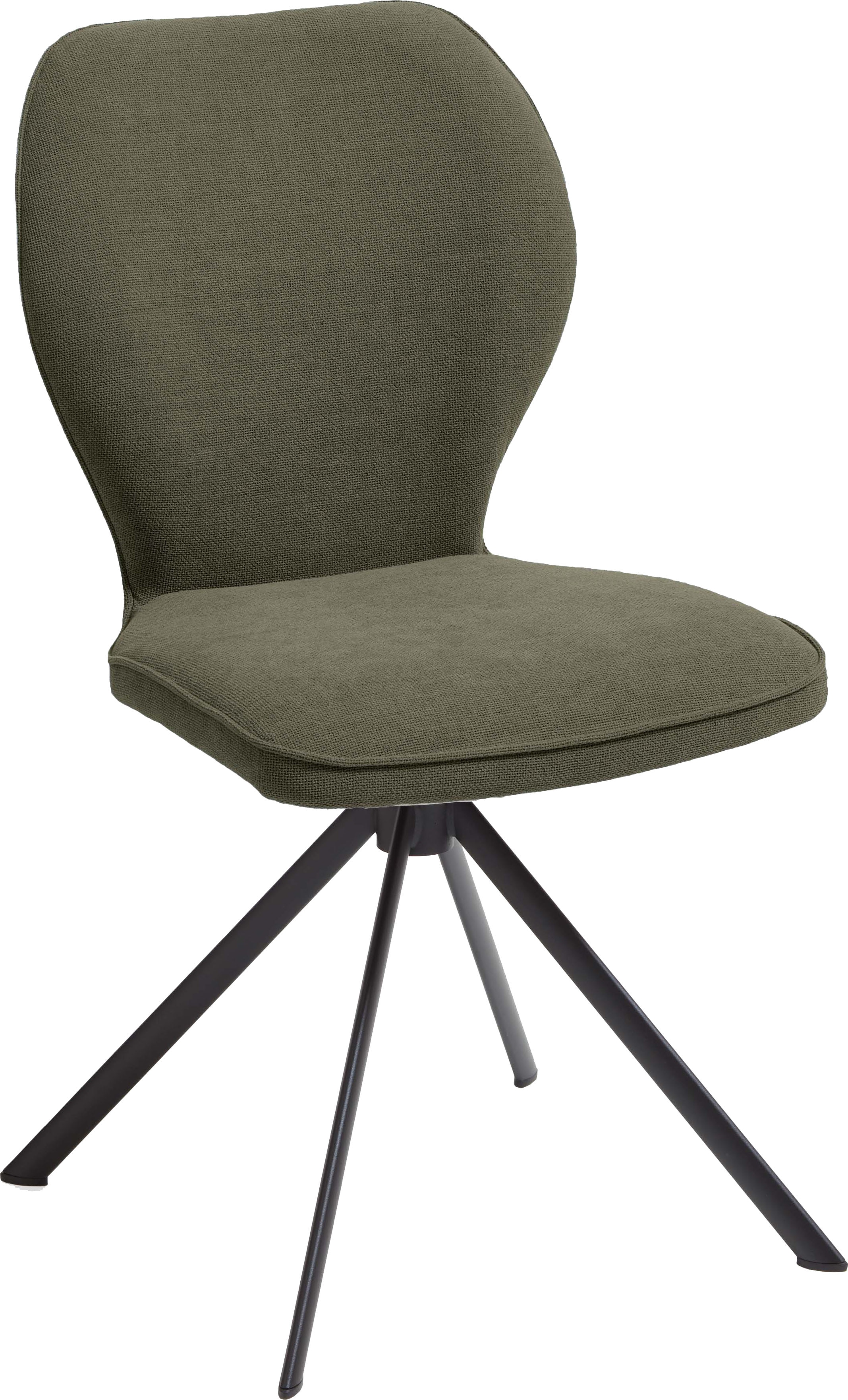 Schalenstuhl NIEHOFF SITZMÖBEL "Colorado", grün (oliv, schwarz), 2 Stk., ohne Drehfunktion,ohne Armlehnen, Polyester, Stühle, 100% recycelten PET-Flaschen