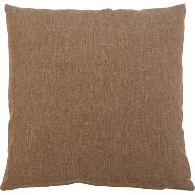 Dekokissen GÖZZE "Milano", braun (braun, unifarben), B:50cm L:50cm, Polyester, Dekokissen_Sitzkissen_Kissenhüllen, mit Reißverschluss, Kissenhüle ohne Füllung, 2 Stück Image