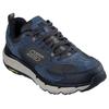 Sneaker SKECHERS "SKECHERS D'LUX PRO", Herren, Gr. 42, blau (dunkelnavy), Leder, sportlich, Schuhe, Schnürschuh mit rutschhemmender Goodyear Laufsohle