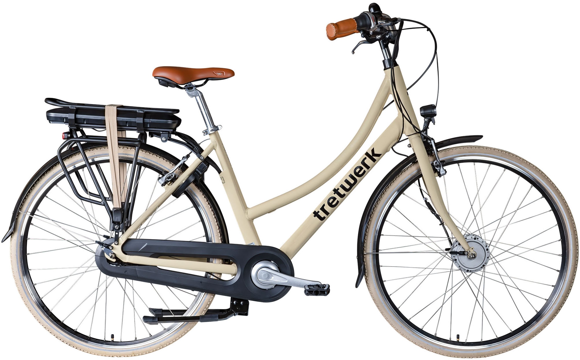 E-Bike TRETWERK "Aurora" Gr. 50, beige (natur), Elektrofahrräder, 50cm, 28 Zoll (71,12cm) Image