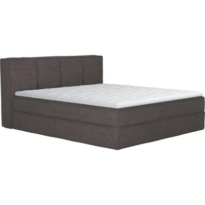Boxspringbett HOME AFFAIRE "Milano", braun (mud), B:190cm L:230cm, 100% Polyester, Komplettbetten, Boxbett inkl. Topper, 2 Matratzen, Härtegrade H2, H3 und H4 wählbar Image