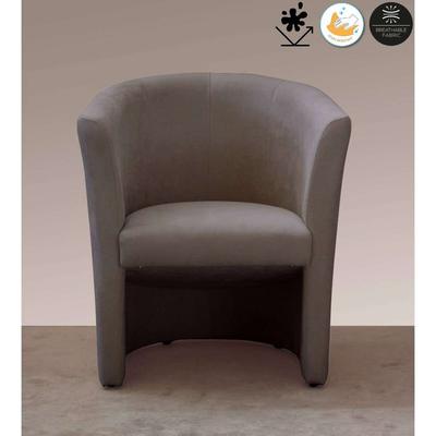 Cocktailsessel HOME AFFAIRE "Tabby", grau (elephant), B:70cm H:76cm T:62cm, 100% Polyester, Sessel, Antifleck-Beschichtung Image