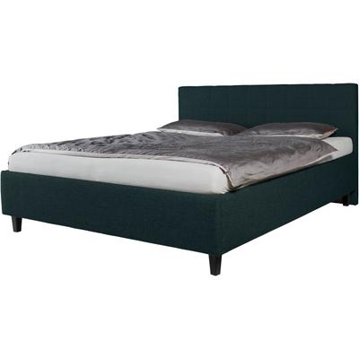 Polsterbett ALINA "Pepe", schwarz (schwarz tta 10), B:127cm H:102cm L:212cm, Struktur TTA (100% Polyester), Betten, wahlweise mit Matratze und Lattenrost, in diversen Ausführungen Image