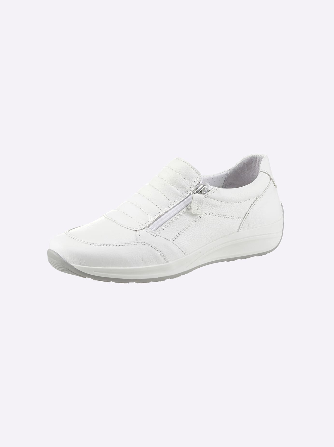 Slipper CASUAL LOOKS, Damen, Gr. 37, weiß, Glattleder, Schuhe