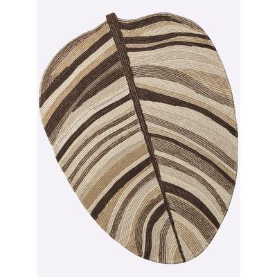 Teppich HEINE HOME Gr. 3, braun (braun, taupe), B:120cm H:10mm L:180cm, Wolle, Schurwolle, Teppiche Image
