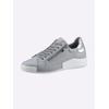 Sneaker ANDREA CONTI, Damen, Gr. 36, blau (blaugrau), Leder, Rindsleder, Glattleder, sportlich, Schuhe