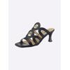 Pantolette HEINE, Damen, Gr. 36, schwarz, Leder, Rindsleder, Rindsleder, feminin, Schuhe