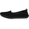 Slipper HEINE, Damen, Gr. 41, schwarz, Glattleder, Leder, sportlich, Schuhe