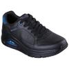 Sneaker SKECHERS "UNO ICON", Herren, Gr. 46, schwarz, Leder, unifarben, sportlich, Schuhe, Keilsneaker, Sneaker mit Luftkissen