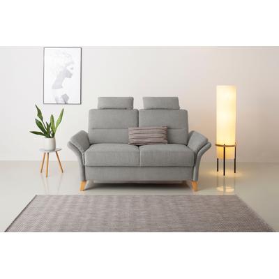 2-Sitzer HOME AFFAIRE "Westerland", grau (hellgrau), B:166cm H:90cm T:89cm, 100% Polyester, Sofas, Federkern-Polsterung. wahlweise mit Armlehnfunktion Image