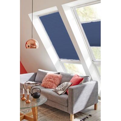 Dachfensterplissee SUNLINES "StartUp Style Honeycomb VD", blau (blau, weiß), B:117,4cm H:73,9cm, Obermaterial: 100% Polyester, Plissees, mit Führungsschienen Image
