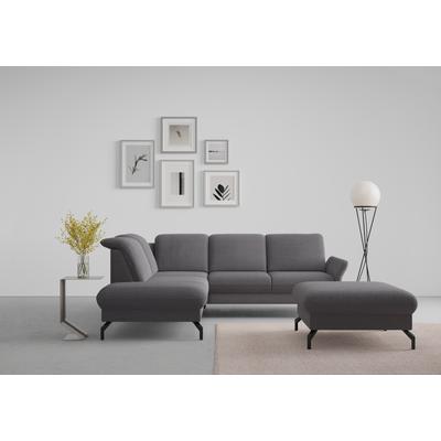 Ecksofa SIT & MORE "Fashion L-Form", braun (espresso), B:250cm H:84cm T:207cm, Sofas, wahlweise mit Kopfteilverstellung und Vorziehsitz, motorisch Image