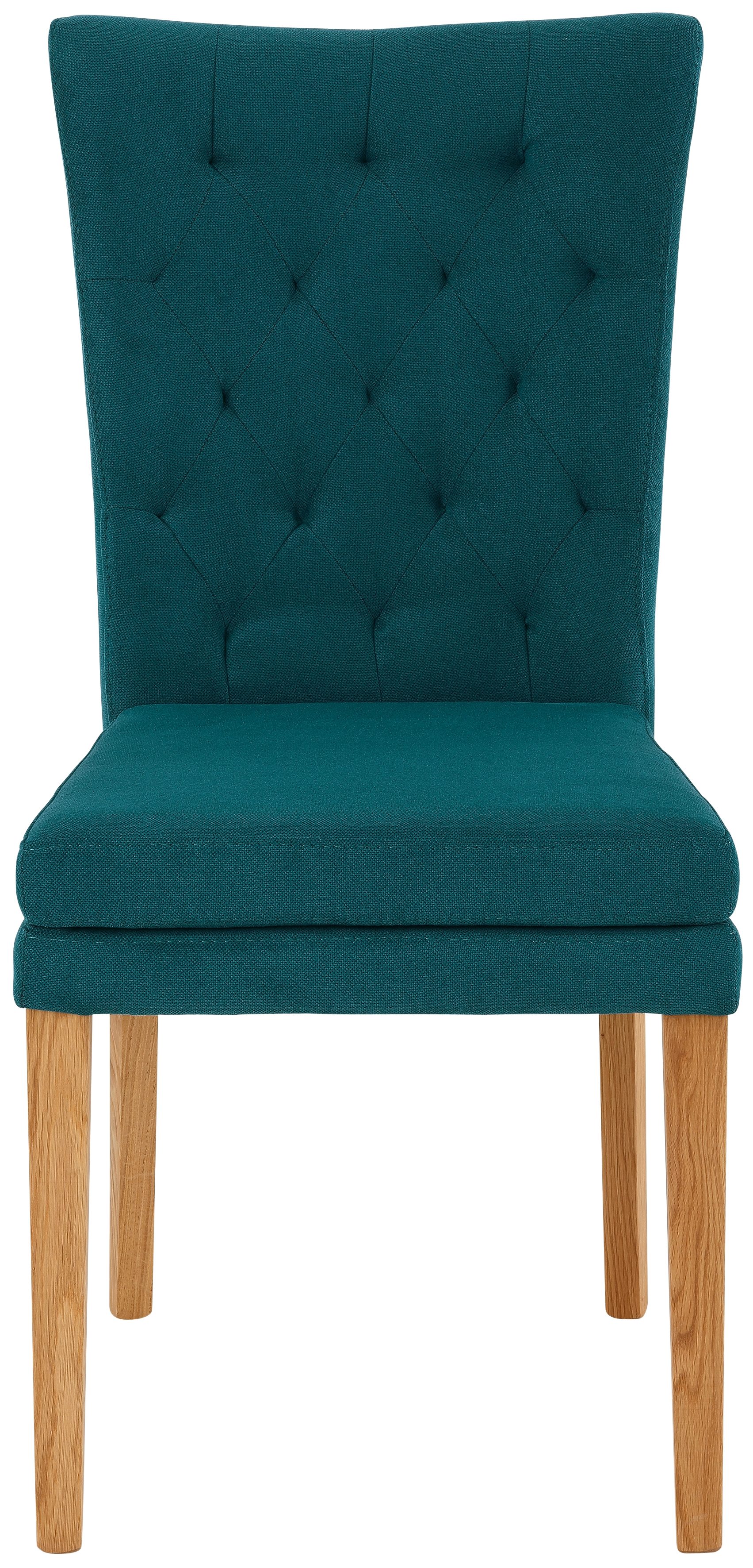 Esszimmerstuhl HOME AFFAIRE "Colorado BESTSELLER Polsterstuhl", blau (petrol), B:46cm H:94,5cm T:59cm, Kunstleder;Microfaser, Stühle, Beine in eiche oder nussbaum. Im 2er, 4er oder 6er-Set Image