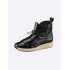 Stiefelette HEINE, Damen, Gr. 40, schwarz (schwarz, lack), Synthetik, modisch, Schuhe