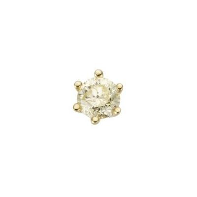 Single-Ohrstecker FIRETTI "Schmuck Geschenk Gold 585 Ohrschmuck einzeln Solitär", gold (gelbgoldfarben), Ohrringe, Damen, 0,25 ct P2 = erkennbare Einschlüsse, Gelbgold 585-Diamanten, Gelbgold 585, Diamanten, mit Brillant - Krappenfassung Image