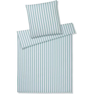 Bettwäsche ELEGANTE "Lido", grün (salbei), B/L: 135cm x 200cm, , Perkal, B/L: 80cm x 80cm, Perkal, Obermaterial: 100% Baumwolle, Bettwäsche, angenehmes Hautgefühl Image