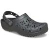 Clog CROCS "Classic Floral Cut Out Clog", Damen, Gr. 41, schwarz, casual, Schuhe, Sandale, Sommerschuh, Loafer mit Lüftungsöffnungen in Blütenstruktur