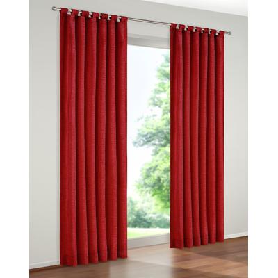 Vorhang WIRTH "Warnow" Gr. 19, rot, B:172cm H:255cm, Chenille, Polyacryl, Gardinen Image