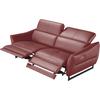 2,5-Sitzer EGOITALIANO "Dafne, elegantes Designsofa mit hohem Sitzkomfort", rot (kirschrot), B:208cm H:97cm T:108cm, Leder u00bbBULLu00ab (echtes Rindsleder). Geschliffenes, pigmentiertes und behandeltes Rindsleder mit einer Dicke von 1, 3-1, 5 mm....