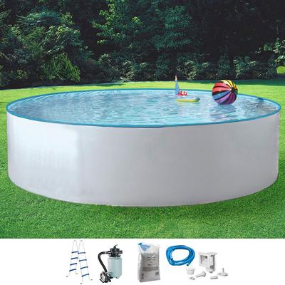 Rundpool KONIFERA "NEO 1", weiß, H:120cm Ø:550cm, Schwimmbecken, inkl. hochwertigem Zubehör, Tiefe 120 cm, in versch. Größen Image