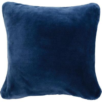 Dekokissen GÖZZE "Premium Cashmere-Feeling Kissen", blau (blau, unifarben), B:50cm H:10cm L:50cm, Polyester, Dekokissen_Sitzkissen_Kissenhüllen, 50x50cm,passend zur Premium Cashmere-Feeling Decke,Kissenhülle&Füllung Image