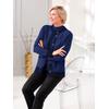 Strickjacke CLASSIC, Damen, Gr. 52, blau (royalblau), 50% Modal, 30% Polyamid, 20% Polyester, gemustert, Langarm, Strickjacken