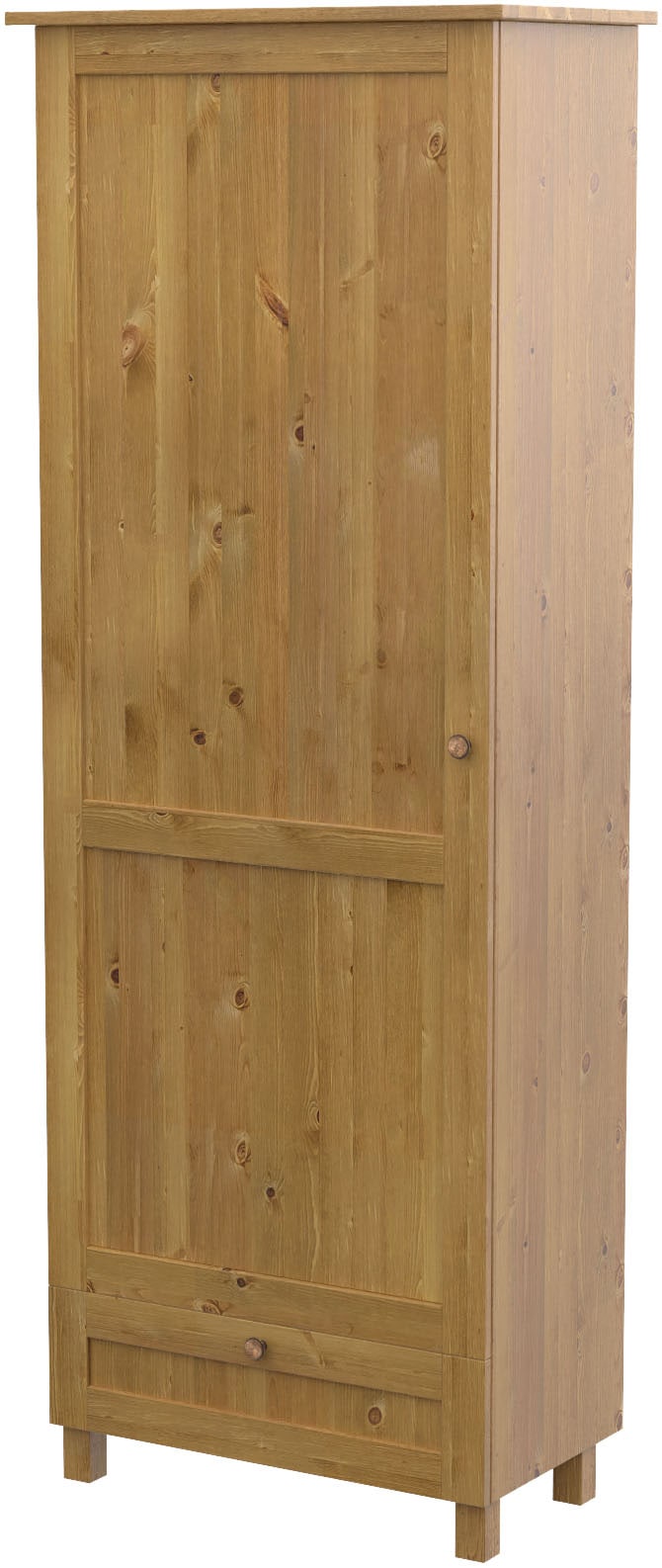 Schuhschrank HOME AFFAIRE "Juventus", beige (natur), B:67cm H:180cm T:38cm, Massivholz, Schränke, Schuhschrank, aus massiver Kiefer, Breite 67cm, Höhe 180 cm