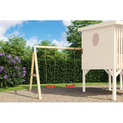 Doppelschaukel NORDIC HOLZ "Tivoli", beige (natur), B:260,7cm H:210,2cm T:245,8cm, Holz, Schaukeln, Ergänzung für Tivoli 1 Kinderspielhaus Image