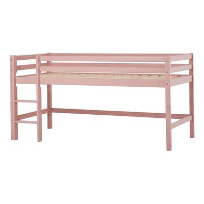 Hochbett HOPPEKIDS "ECO Dream MY COLOR", rosa (hellrosa), B:101cm H:105cm L:208cm, Kiefer massiv, Hochbetten, 90x200, umbaubar in Einzelbett, 4 Farben Image
