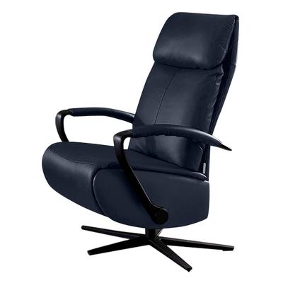 Relaxsessel W.SCHILLIG "rumbaa", blau (blau z59), B:68cm H:111cm T:82cm, Longlife Xtra-Leder Z59: Glattleder mit modischer Prägung. Hautstärke 0, 9 - 1, 1 mm, Sessel, wahlweise mit Doppelmotor, in Größen S, M & L, mit 5-Sternfuß Image