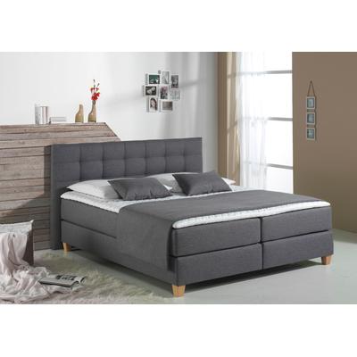 Dekokissen HOME AFFAIRE "Tommy", Kinder, Gr. B/L: 80cm x 250cm, 3 St., grau (anthrazit, unifarben), Polyester, unifarben, Dekokissen_Sitzkissen_Kissenhüllen, Kissen-Plaidset für »Tommy« Boxspringbett Image