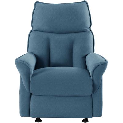 Relaxsessel LA-Z-BOY "F200", blau (pigeon blau eqe 16), Sessel, Chenille EQE,motorischmit Trafo, Kopfstützemanuell verstellbar, Relaxfunktion-Integrierte Fußstütze-Kopfstützenverstellung-Wippfunktion, B/H/T: 82cm x 103cm x 92cm, Chenille EQE (100%... Image